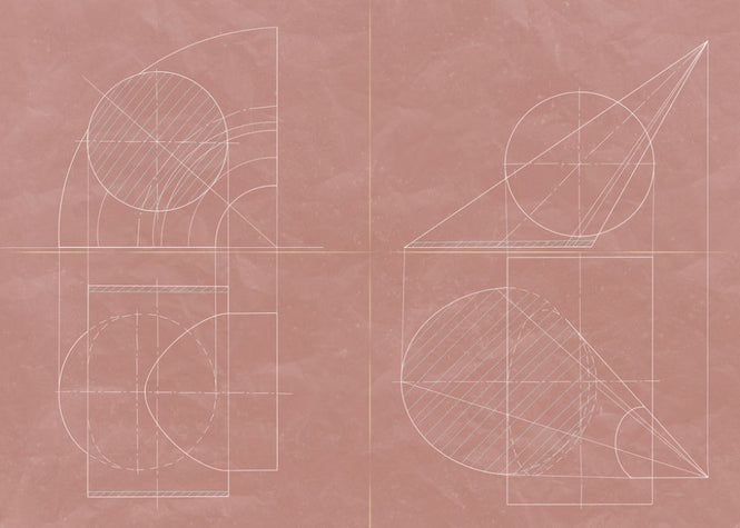 PHOTOWALL / Construction Drawing - Peach (e319132)