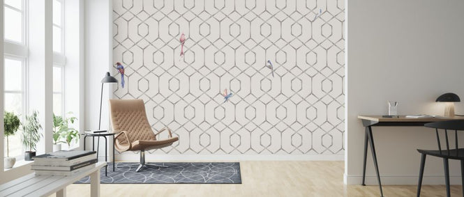 PHOTOWALL / Scarlet´s Bamboo Web - Cream (e319264)