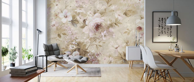 PHOTOWALL / Floral Cream (e319266)