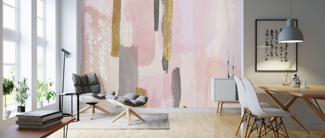 PHOTOWALL / Pink and Gold Decor (e317939)