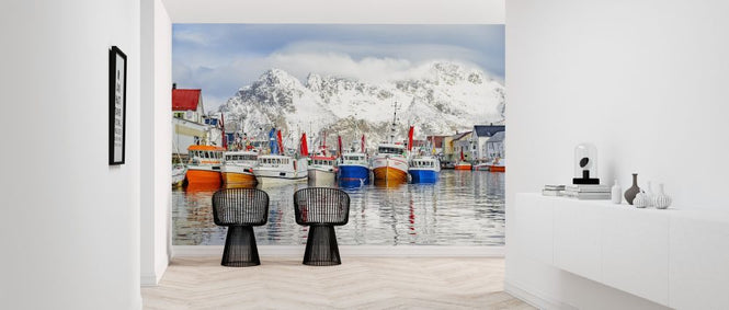 PHOTOWALL / Fishing Boats in Henningsvaer (e318131)