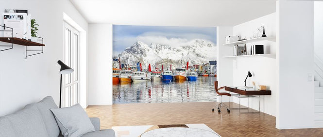 PHOTOWALL / Fishing Boats in Henningsvaer (e318131)