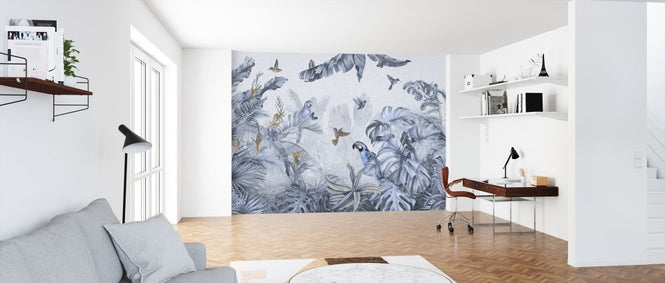 PHOTOWALL / Parrots Paradise - Blue (e319883)