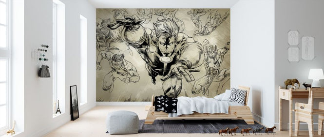 PHOTOWALL / Superheros - Sepia (e320288)
