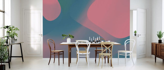 PHOTOWALL / Trendy Coral and Blue (e318194)