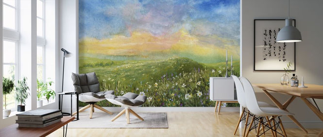 PHOTOWALL / Watercolor Blooming Valley (e318408)