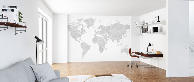 PHOTOWALL / Voguish World Map - Bright (e320770)