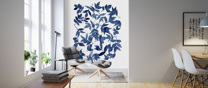PHOTOWALL / Indigo Fallen Leaves (e320517)