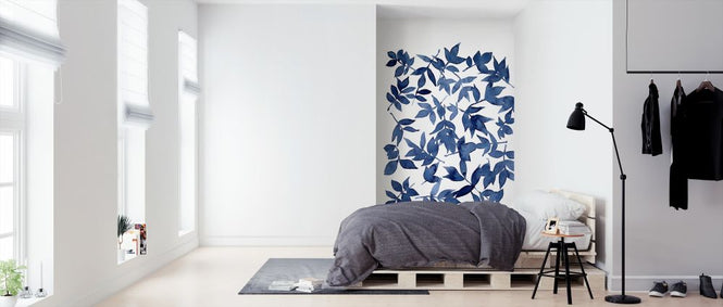 PHOTOWALL / Indigo Fallen Leaves (e320517)