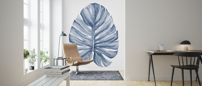 PHOTOWALL / Indigo Tropical Leavesw (e320531)