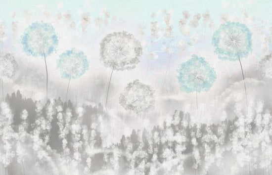 PHOTOWALL / Dandelion World - Turquoise (e320883)