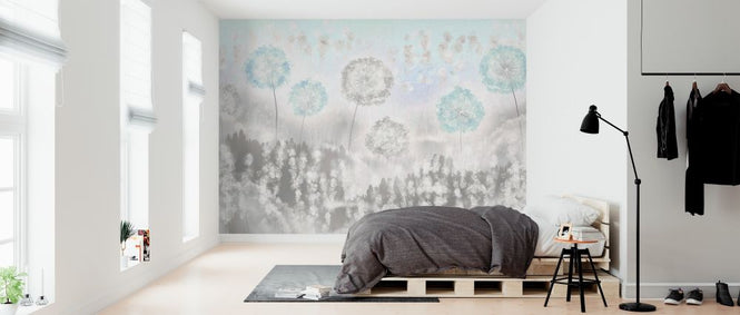 PHOTOWALL / Dandelion World - Turquoise (e320883)