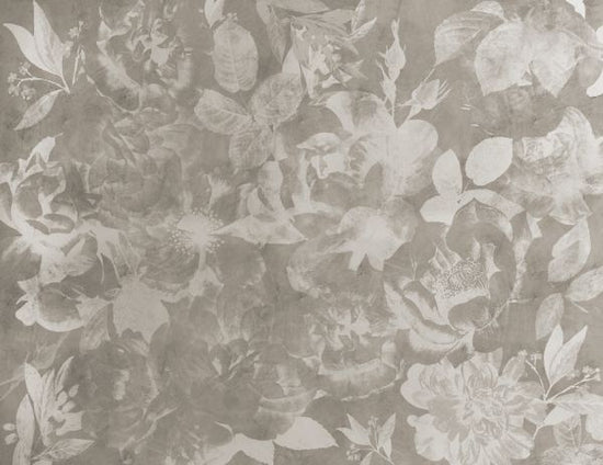 PHOTOWALL / Flowers and Concrete - Beige (e320885)