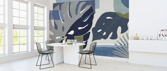 PHOTOWALL / Monstera Amazonica - Indigo (e320862)