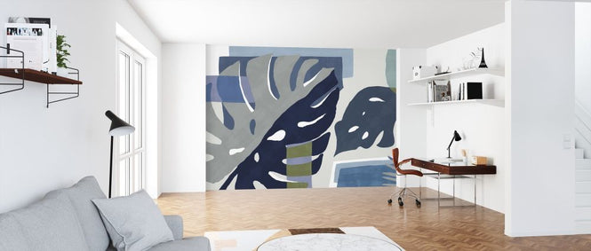 PHOTOWALL / Monstera Amazonica - Indigo (e320862)