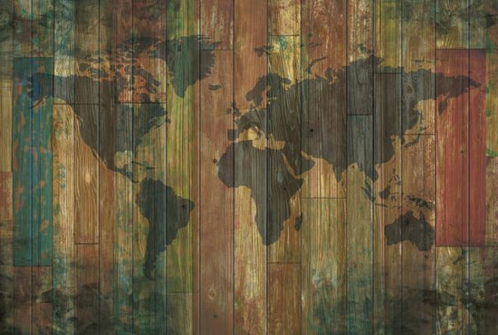 PHOTOWALL / Plank Wall Map (e321161)