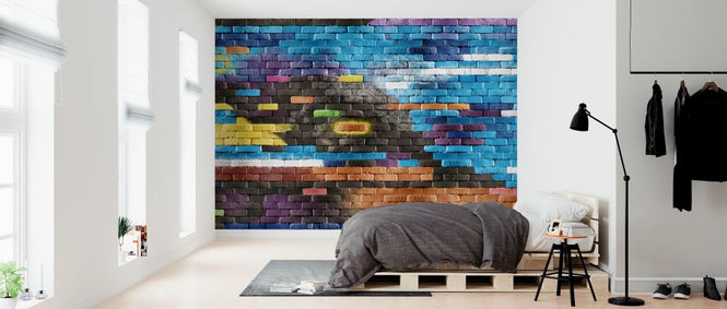PHOTOWALL / Colorful Brick Wall (e321299)