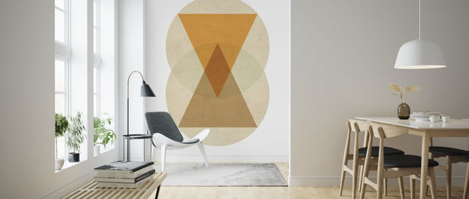 PHOTOWALL / Circles and Triangles - Heart Tones (e321191)