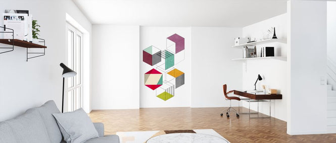 PHOTOWALL / Multicolores Cubes (e321200)