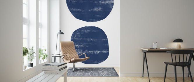 PHOTOWALL / Abstraction Scratched Blue (e321210)