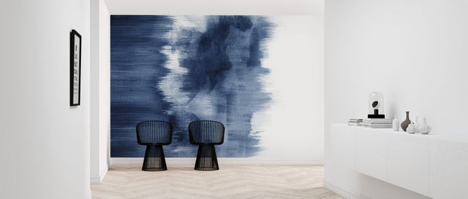 PHOTOWALL / Watercolor Brush Strokes Indigo Blue (e321214)