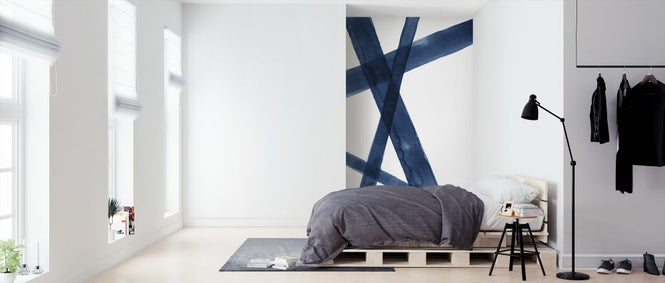 PHOTOWALL / Watercolor Lines I Blue (e321225)