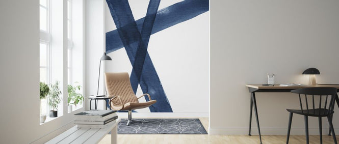 PHOTOWALL / Watercolor Lines I Blue (e321225)