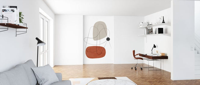 PHOTOWALL / Abstraction with Gray Lines III (e321229)