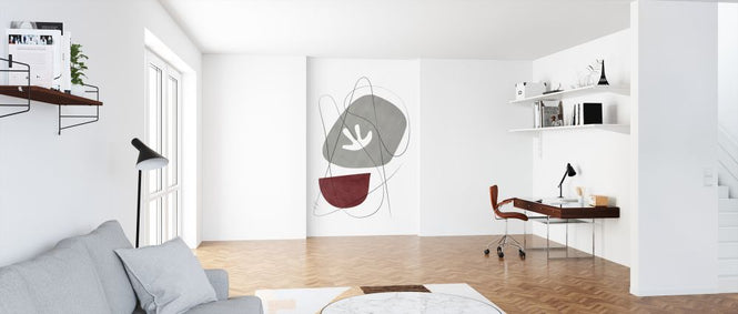 PHOTOWALL / Abstraction with Gray Lines VIII (e321234)