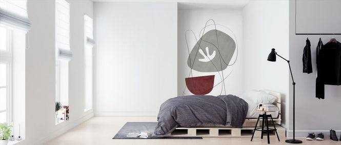 PHOTOWALL / Abstraction with Gray Lines VIII (e321234)