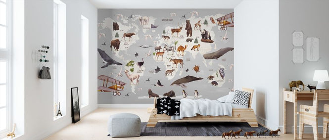 PHOTOWALL / World of Animals Map (e321895)