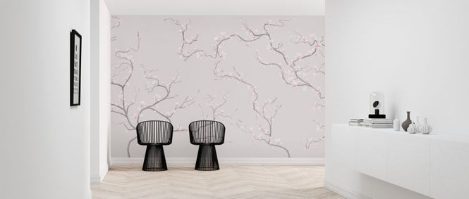 PHOTOWALL / Flourishing Magnolia - Pink (e322733)