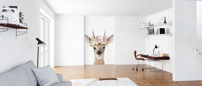 PHOTOWALL / Floral Deer (e322227)
