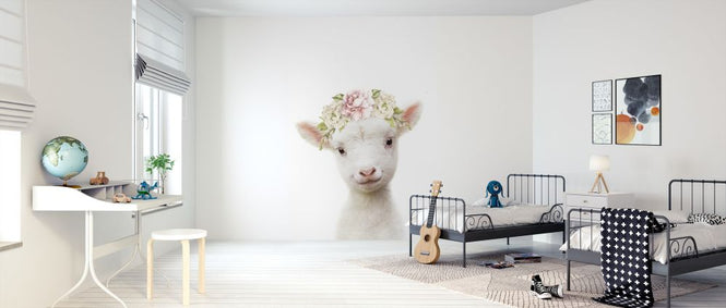 PHOTOWALL / Floral Lamb (e322229)