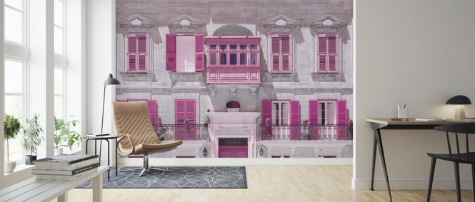 PHOTOWALL / Malta Facade - Pink (e321116)