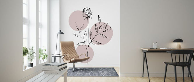 PHOTOWALL / Delicate Botanicals - Rose (e322881)