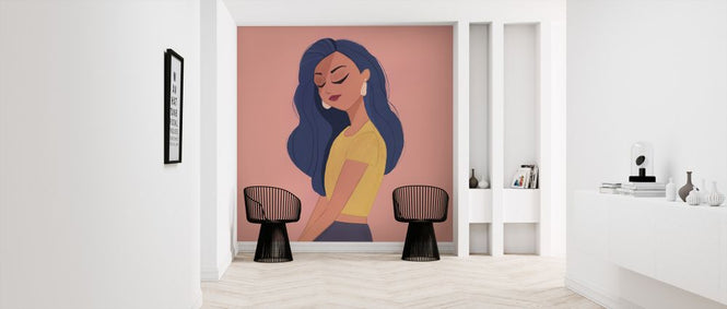 PHOTOWALL / Blue Hair (e322980)