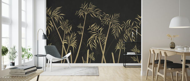 PHOTOWALL / Bamboo Harmony - Dark Gray (e324804)