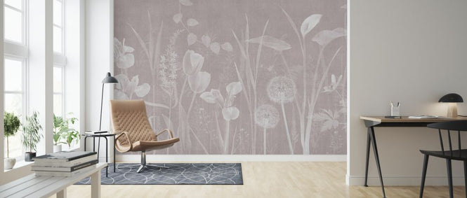 PHOTOWALL / Dandelion Field - Plum (e325247)