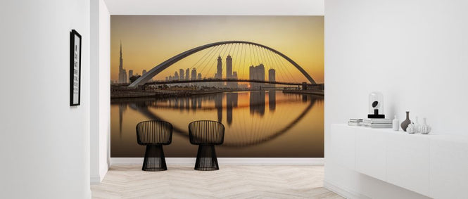 PHOTOWALL / Sunrise at the Dubai Water Canal (e324110)