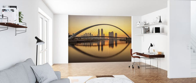 PHOTOWALL / Sunrise at the Dubai Water Canal (e324110)