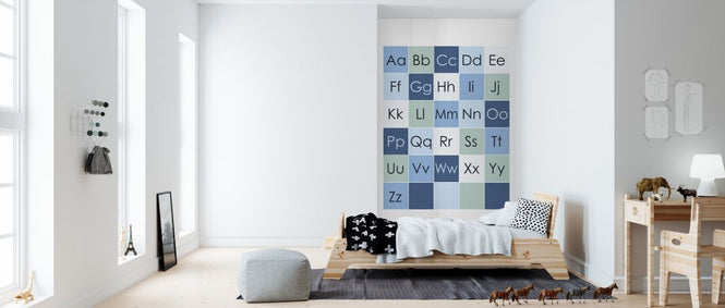 PHOTOWALL / ABC Simple - Blue (e325938)