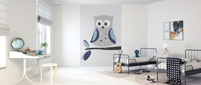 PHOTOWALL / Owl - Blue (e325964)