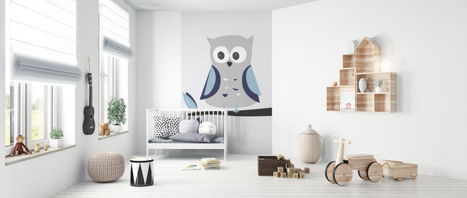 PHOTOWALL / Owl - Blue (e325964)