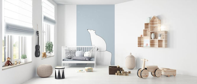 PHOTOWALL / Polar Bear - Blue (e325970)