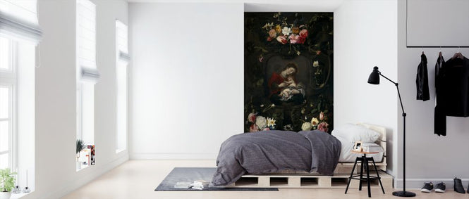 PHOTOWALL / Garland with the Virgin and Child - Daniel Seghers (e325849)