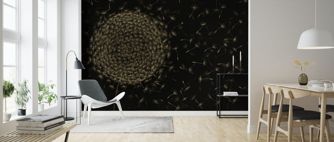 PHOTOWALL / Dandelion Blowing - Dark (e326408)