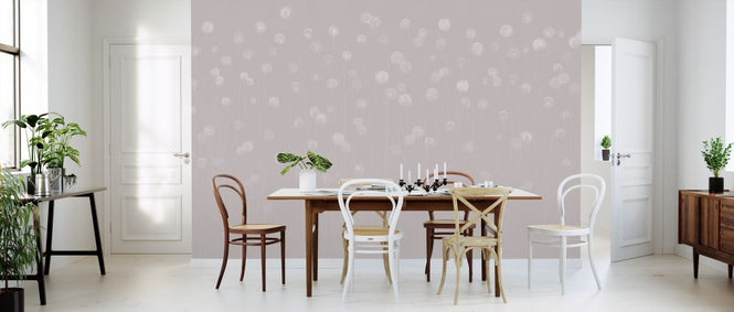 PHOTOWALL / Dandelion Field - Soft Pink (e326668)