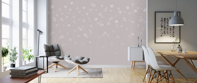 PHOTOWALL / Dandelion Field - Soft Pink (e326668)