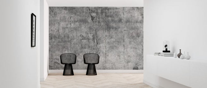 PHOTOWALL / Dirty Cracked Concrete Wall (e326483)